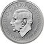 UK 5 Pounds The British Lion and The American Eagle. Privy Bell. Frosted 2024 CHARLES III D G REX F D 5 POUNDS 2024 MJ coin obverse