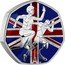 UK 50 Pence Team GB and Paralympics. Colored. Piedfort 2024 CT coin reverse
