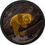Samoa 50 Tala (Panda Golden Enigma) GE GIANT PANDA 1/2 G .9999 FINEST GOLD coin reverse