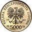Poland 5000 Zlotych (Wladyslaw II Jagiello Half Length. Trial Strike) POLSKA RZECZPOSPOLITA LUDOWA 19 89 MW ZŁ 5000 ZŁ coin obverse