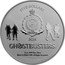 Niue Five Dollars Slimer 2024  BU FIVE DOLLARS PUBLIC SEAL OF NIUE ATUA NIUE TUKULAGI 2024 GHOSTBUSTERS™ 2 OZ .999 FINE SILVER TM & © 2024 CPII. ALL RIGHTS RESERVED. coin obverse