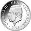 Niue One Dollar (Prague Castle) CHARLES III NIUE ONE DOLLAR 2024 JC coin obverse