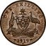 Australia One Shilling (George V Debased Pattern) ONE SHILLING ADVANCE AUSTRALIA 1919 M coin reverse