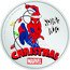 Niue Two Dollars (Season's Greetings. Spider-man) 1 OZ 999 FINE SILVER ©MARVEL SWING INTO CHRISTMAS ©MARVEL coin reverse