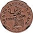 USA 1 Cent (Civil War Merchant. Schulze's Restaurant New York) 26 & 28 EXCHANGE PLACE N.Y. coin reverse