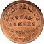 USA 1 Cent (Civil War Merchant Token. A.W. Copland Steam Bakery Detroit, Michigan) A.W. COPLAND'S STEAM BAKERY 20 MONROE, AVE DETROIT coin obverse