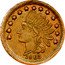 USA 1 Cent (Civil War Merchant Token. Blindbury's Hotel Detroit. Michigan) LIBERTY 1863 coin reverse