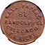 USA 1 Cent (Civil War Merchant Token. F.E. Rigby. Wall Papers Chicago. IL) WALL PAPERS 81 RANDOLPH ST CHICAGO F.E. RIGBY. coin obverse