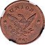 USA 1 Cent (Civil War Merchant Token. F.E. Rigby. Wall Papers Chicago. IL) UNION 1861 coin reverse