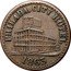 USA 1 Cent (Civil War Merchant Token. G. J. Ruelius. Philadelphia City Hotel Philedelphia) PHILADA. CITY HOTEL 1863 coin reverse