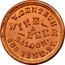 USA 1 Cent (Civil War Merchant Token. Gentsch Wine and Beer Cincinnati) W. GENTSCH WINE & BEER SALOON 393 VINE, ST. coin obverse