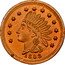 USA 1 Cent (Civil War Merchant Token. Gentsch Wine and Beer Cincinnati) LIBERTY 1863 coin reverse