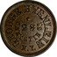 USA 1 Cent (Civil War Merchant Token. George Hyenlein New York. New York) GEORGE HYENLEIN 23 CHRYSTIE ST. N. Y. coin obverse