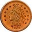 USA 1 Cent (Civil War Merchant Token. J.W. Low Books Springfield. Ohio) LIBERTY 1863 coin reverse