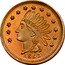 USA 1 Cent Civil War Merchant Token. L. Danforth Howes Scales Buffalo. New York 1863  1863 LIBERTY coin reverse