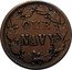 USA 1 Cent Civil War Token. The Monitor 1864  OUR NAVY coin reverse