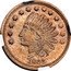 USA 1 Cent (Civil War Token. White and Swann Huntsville. Alabama) 1863 coin reverse