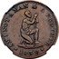 USA 1 Cent (Hard Times Token. Am I Not a Man and a Brother) AM I NOT A MAN & A BROTHER 1838 coin obverse