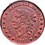 USA 1 Cent (Hard Times Token. May Tenth) E PLUIBUS UNUM 1837 coin obverse