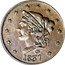USA 1 Cent (Hard Times Token. Millions For Defence Large Date) UNITED 1837 coin obverse