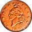 USA 1 Cent (Our Little Monitor. Civil War Token) 1863 coin reverse
