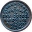 USA 1 Cent (Richards and Co. Dealer in Dry Goods Morenci. Michigan) RICHARDS & CO. DEALERS IN DRY GOODS. HARDWARE & C. MORENCI, MICH. coin reverse