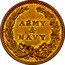 USA 1 Cent (Token. Army and Navy) ARMY & NAVY coin reverse