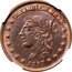 USA One Cent Token Millions For Defence 1837  E PLURIBUS UNUM 1837 coin obverse