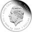 Tuvalu 1 Dollar (James Bond. Daniel Craig) KING CHARLES III TUVALU JC 1OZ 9999 AG 2024 1 DOLLAR coin obverse