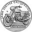 Niue 1 Dollar (On Wheels. Motorcycle JAWA Californian) JAWA 350/362 CALIFORNIAN MD OILMASTER coin reverse
