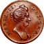 UK 1 Farthing (William and Mary. Pattern) MARIA II DEI GRA coin reverse