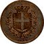 Italy 1 Saggio (Di Bronzo Nichelifero. Smaller Lettering) 1860 coin obverse