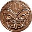 New Zealand 10 Cents (Circulation Coin. Charles III) 10 J B coin reverse