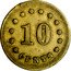 USA 10 Cents (Civil War Merchant Token. D.L. Lapsley and Co Nashville. Tennessee) 10 CENTS coin reverse