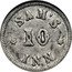 USA 10 Cents (Civil War Merchant Token. Sam's Inn Boston. MA) SAM'S 10 INN coin obverse