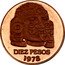 Mexico 10 Pesos (Cabeza De Coyolxauhqui. Pattern) DIEZ PESOS 1978 coin reverse