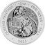 UK 10 Pounds (The Royal Tudor Beasts. The Queen’s Panther. Bullion) QUEEN'S PANTHER 2025 10 OZ FINE SILVER 999.9 coin reverse