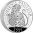 UK 10 Pounds (The Royal Tudor Beasts. The Queen’s Panther. Piedfort) QUEEN'S PANTHER D.L 2025 coin reverse
