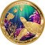 Niue 100 Dollars Turquoise Coral Reefs 2025  Proof COLOURS OF AUSTRALIA TURQUOISE CORAL REEFS coin reverse