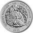 UK 100 Pounds The Royal Tudor Beasts. The Queen’s Panther. Bullion 2025 QUEEN'S PANTHER 2025 1 OZ FINE PLATINUM 999.5 coin reverse