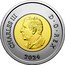 Canada 2 Dollars 100th Anniversary of the Royal Canadian Air Force. Colored 2024 CHARLES III D G REX 2024 SR coin obverse
