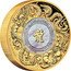 Australia 200 Dollars Double Dragon with Mother of Pearl 2024 P125 Proof 龍 P125 IJ YEAR OF THE DRAGON 2024 2OZ 9999 SILVER coin reverse