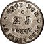 USA 25 Cents (Civil War Token. JM Longwell) GOOD FOR 25 CENTS IN GOODS ONLY coin reverse
