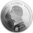 Samoa 25 Dollars (Majestic Wildlife. Fox) DT SAMOA FA'AVAE I LE ATUA SAMOA 1 KG AG 999 25 DOLLARS coin obverse