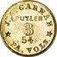 USA 3 Cents (J.A. Garman 54th Pennsylvania Volunteers) J A GARMAN SUTLER 3 54 PA. VOLS. coin obverse
