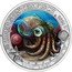 Austria 3 Euro Hawaiian Bobtail Squid 2024  KM# 3381 ZWERGTINTENFISCH 2024 coin reverse