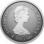 Canada 4 Dollars (60th Anniversary of Canada’s Flag Maple Leaf) ELIZABETH II D G REGINA 4 DOLLARS coin obverse
