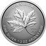 Canada 4 Dollars (60th Anniversary of Canada’s Flag Maple Leaf) MC 9999 1965 2025 CANADA FINE SILVER 1/2 OZ ARGENT PUR coin reverse