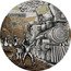 Niue 5 Dollars (Around the World in 80 Days. Train Trip) AROUND THE WORLD IN 80 DAYS 23 coin reverse