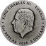 Tuvalu 5 Dollars (Five Auspicious Creatures) KING CHARLES III TUVALU JC 5OZ 9999 AG 2024 5 DOLLARS coin obverse